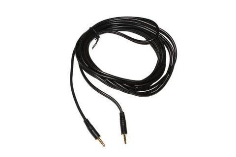Кабель AUX звуковой, 3.5 мм (M) - 3.5 мм (M), 5 м, Black, Atcom (17437) 125423 фото