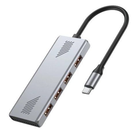 Хаб USB Gembird UHB-CM-U310-A4-01, Grey 325393 фото