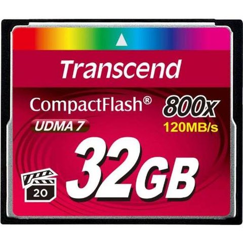 Карта пам'яті CompactFlash, 32Gb, Trancsend, 800x (TS32GCF800) 140054 фото