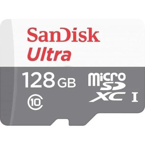 Карта пам'яті microSDXC, 128Gb, SanDisk Ultra, SD адаптер (SDSQUNR-128G-GN3MA) 225884 фото