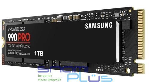 Твердотільний накопичувач SSD 1Tb, Samsung 990 Pro, PCI-E 4.0 x4, M.2 (MZ-V9P1T0BW) 257259 фото