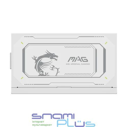 Блок живлення 1000 Вт, MSI MAG A1000GL PCIE5, White 324000 фото