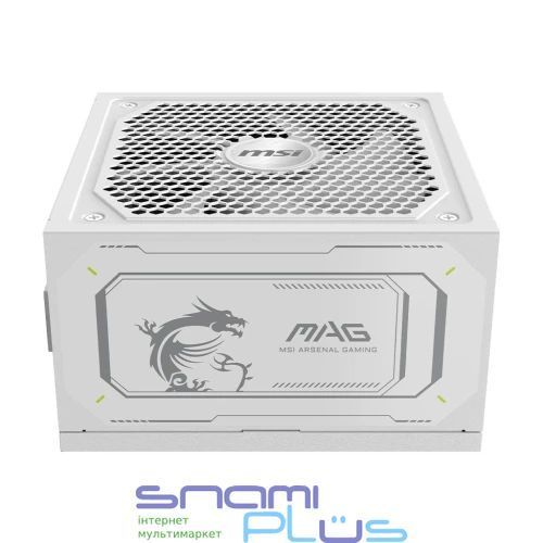 Блок живлення 1000 Вт, MSI MAG A1000GL PCIE5, White 324000 фото
