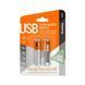 Аккумулятор AAA-micro USB, 400 mAh, ColorWay, 2 шт, 1.5V (CW-UBAAA-01) 166502 фото 2