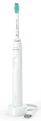Зубна щітка електрична Philips Sonicare 3100 series HX3671/13 White, звукова технологія чищення, 1 насадка, доросла, час безперервної роботи 14днів, індикатор зарядки, датчик тиску, таймер 269076 фото