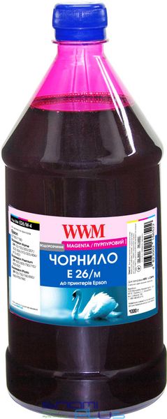 Чернила WWM Epson Expression Premium XP-600/605/700/800, Magenta, 1000 мл, водорастворимые (E26/M-4) 257144 фото