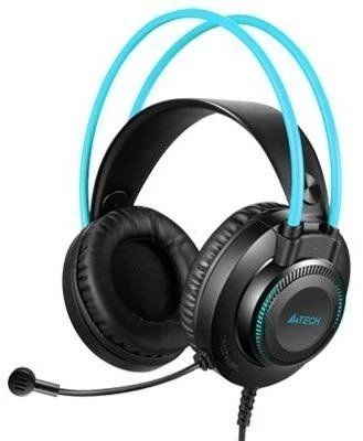 Наушники A4Tech Fstyler FH200i, Black/Blue 218828 фото