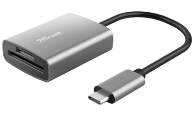 Картридер зовнішній Trust Dalyx USB Type-C, Grey, USB 3.2, для SD/microSD (24136) 221208 фото