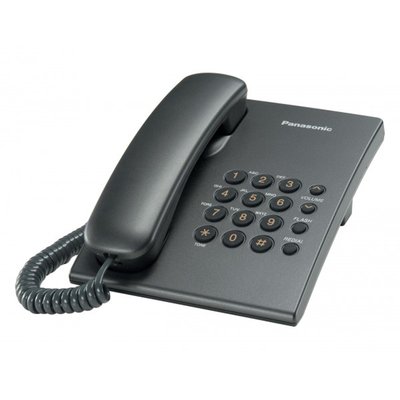 Телефон Panasonic KX-TS2350UAB Black, повторний набір останнього номера, кнопка 'флеш', перемикання тон./імп. набору, регулювання гучності дзвінка, регулювання гучності динаміка 2505 фото