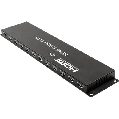 Спліттер HDMI 1x10, версия 1.4, 4K, 3D, 2160Р, PowerPlant (CA912506) 244790 фото