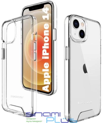 Бампер для Apple iPhone 14, BeCover Space Case, Transparent 267592 фото