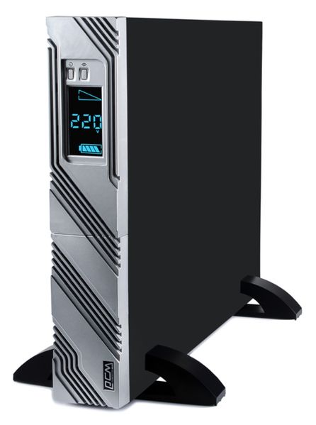 Джерело безперебійного живлення PowerCom SRT-3000 LCD Black, 3000 ВА, 2700 Вт, лінійно-інтерактивний, AVR, 8 розеток (IEC) + 1xIEC320 C19, батарея 12В/9Аг x 6 шт 276281 фото