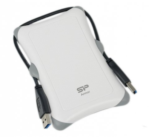 Зовнішній жорсткий диск 1Tb Silicon Power Armor A30, White, 2.5', USB 3.0 (SP010TBPHDA30S3W) 150411 фото