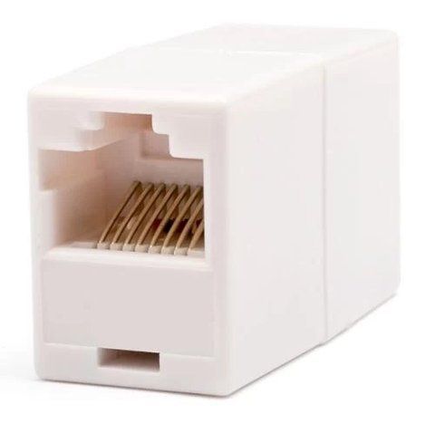 Розетка соединительная для RJ45 (мама  мама), Grey, Atcom (11445) 214814 фото