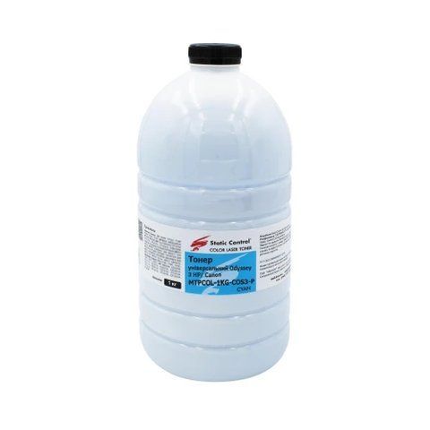 Тонер HP / Canon Universal, Cyan, 1 кг, Static Control "Odyssey 3" (MPTCOL-1KG-COS3-P) 305469 фото