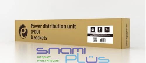 Модуль распределения питания 1U, 19", EnerGenie, 8 розеток Schuko, 16A (EG-PDU-014) 223850 фото