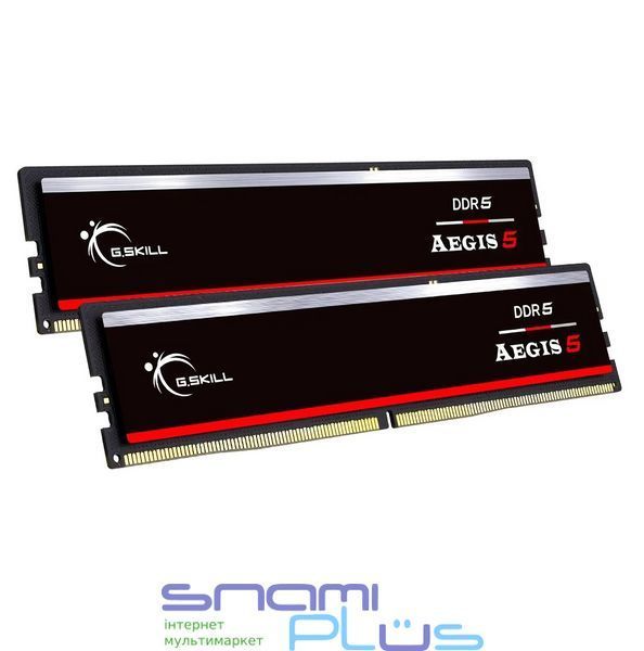 Пам'ять 32Gb x 2 (64Gb Kit) DDR5, 5200 MHz, G.Skill Aegis 5, Black (F5-5200J4040A32GX2-IS) 306799 фото