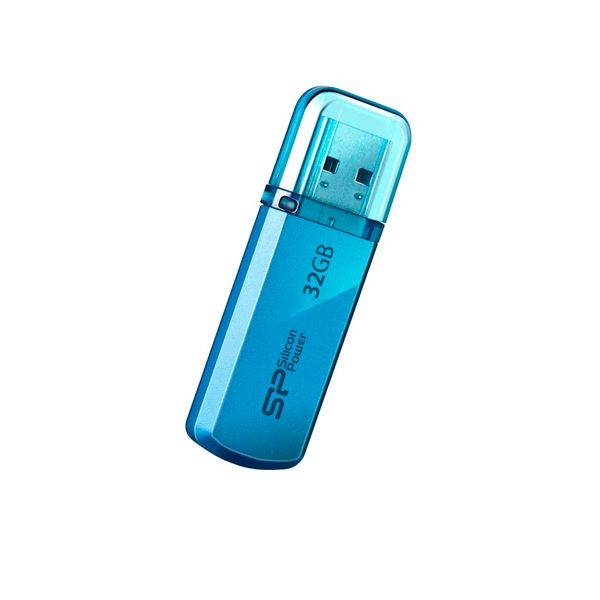 USB Flash Drive 32Gb Silicon Power Helios 101 Blue / 20/10Mbps / SP032GBUF2101V1B 43129 фото