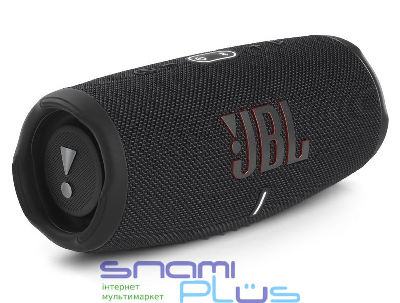 Колонка портативная 2.0 JBL Charge 5, Black, 40 Вт (30Вт + 10Вт), Bluetooth 5.1, IP67, технология 'PartyBoost', USB Type-C, аккумулятор 7500 mAh (JBLCHARGE5BLK) 223255 фото