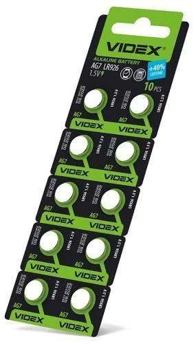 Батарейки AG7/LR926, Videx Excellent!, 10 шт, Blister 113186 фото
