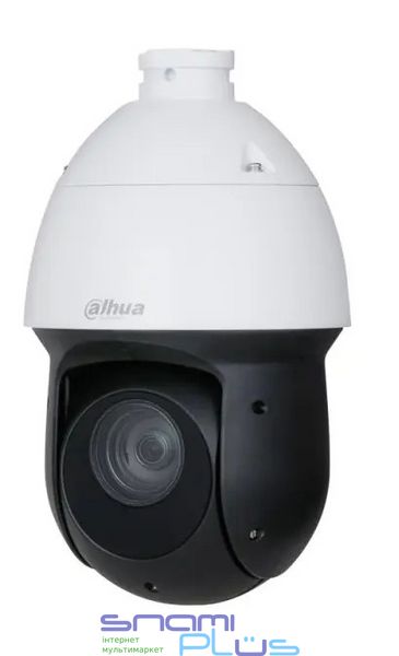 IP камера Dahua DH-SD49425GB-HNR, 4 Мп, PTZ, 1/2.8' progressive CMOS, H.265+/H.264+, f=5-125 мм, 25х zoom, ІЧ підсвічування до 100 м, RJ-45, IP66 TVS 6000 В, PoE+, Ф160x271 мм 282681 фото