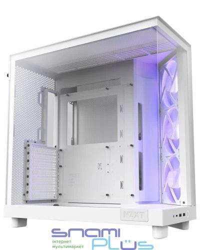 Корпус NZXT H6 Flow RGB, White (CC-H61FW-R1) 288143 фото