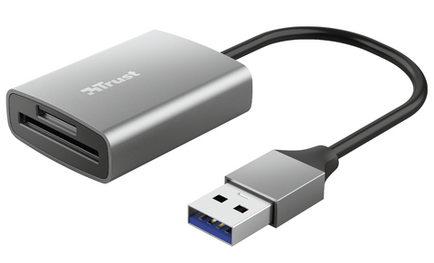 Картридер зовнішній Trust Dalyx, Grey, USB 3.2, для SD/microSD (24135) 221209 фото