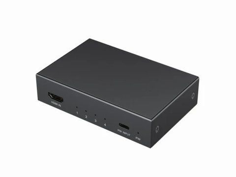 Разветвитель HDMI сигнала, Cablexpert DSP-HDMI4K-4P-01, Black, на 4 порта HDMI 326667 фото