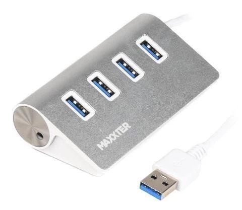 Хаб USB Maxxter HU3A-4P-01, Silver 218747 фото