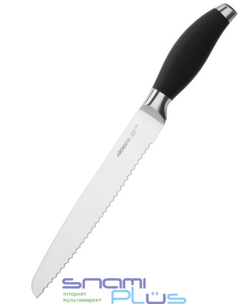 Нож кухонный Ardesto Gemini AR2132SP, Steel, длина лезвия 20.3см, для хлеба, материал лезвия нержавеющая сталь, материал рукоятки пластик, нельзя мыть в посудомоечной машине 261382 фото
