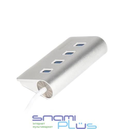 Хаб USB Maxxter HU3A-4P-01, Silver 218747 фото