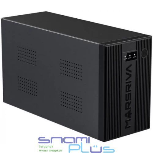 ДБЖ Marsriva MR-UF1000, 1000ВА/600Вт, Line-Interactive, LED version, 3хSchuko, 2*12V/9Ah (MR-UF1000) 299451 фото