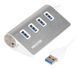 Хаб USB Maxxter HU3A-4P-01, Silver 218747 фото 1