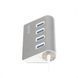 Хаб USB Maxxter HU3A-4P-01, Silver 218747 фото 2