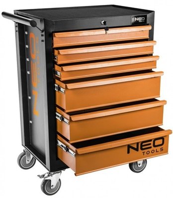 Візок для інструменту NEO Tools, 6 ящиків, 680x460x1030 мм, вантажопідйомність 280 кг, сталевий корпус (84-221) 191502 фото
