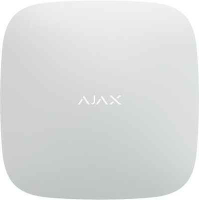 Централь Ajax Hub 2 Plus, White, 2xGSM / WiFi / Ethernet, з підтримкою датчиків з фотофіксацією, до 200 пристроїв, до 200 користувачів, віддалене налаштування, вбудований акумулятор (до 15 ч), 163х163х36 мм, 351 г 222138 фото