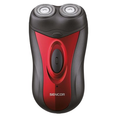 Електробритва Sencor SMS2002RD, Black/Red, роторна, сухе гоління, світлодіодний індикатор зарядки, робота від акумулятора 248757 фото