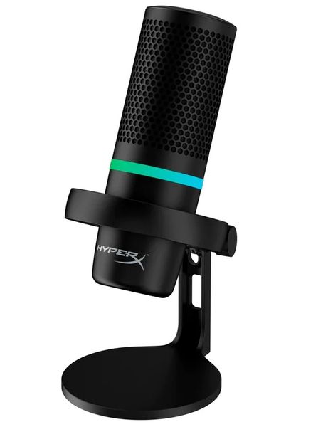 Мікрофон HyperX DuoCast, Black, 3.5 мм / USB, RGB підсвічування (4P5E2AA) 274928 фото