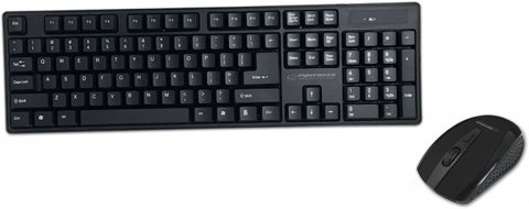 Комплект бездротовий Esperanza 'Reno', Black, USB, клавіатура+миша (EK135UA) 243732 фото