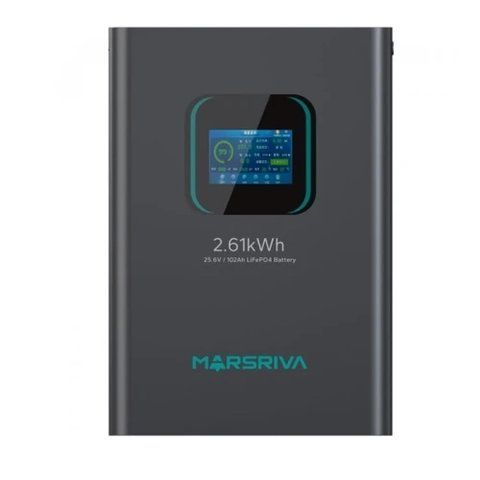 Акумуляторна батарея Marsriva, Black, 25.6V, 2.61 кВт, 102 Агод, LiFePO4, 4.3" (MR-LFP24-100-WMD) 326392 фото