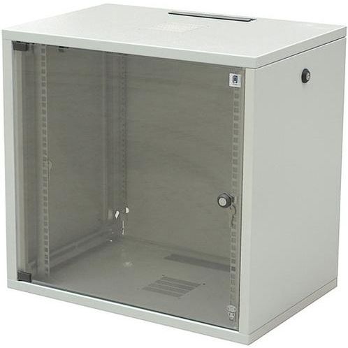 Шкаф серверный, настенный, 10U, 19', ZPAS, Grey (RAL 7035), 600 х 500 мм, IP20, стеклянная дверь, вентиляционные отверствия, до 20 кг (WZ-3615-01-S3-011) 275508 фото