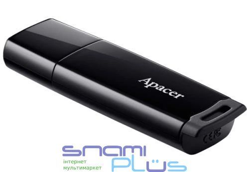 Флеш накопичувач USB 64Gb Apacer AH336, Black, USB 2.0 (AP64GAH336B-1) 176094 фото
