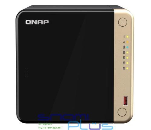 Мережеве сховище QNAP TS-464-8G, Black/Gold 272680 фото