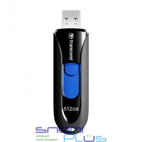Флеш накопичувач USB 512Gb Transcend JetFlash 790, Black, USB 3.1 Gen 1 (TS512GJF790K) 245783 фото