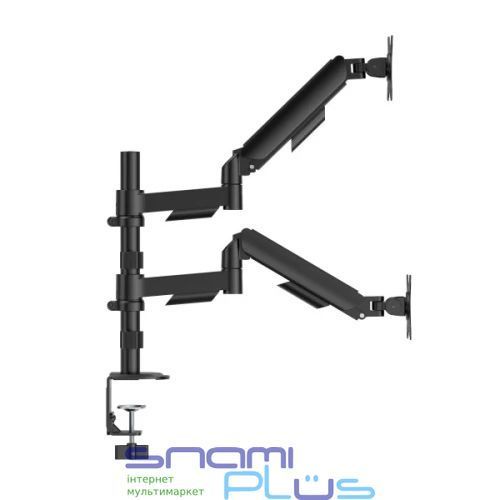 Кронштейн настольный для двух мониторов 13-27" Gembird, Black (MA-DA2P-02) 328681 фото