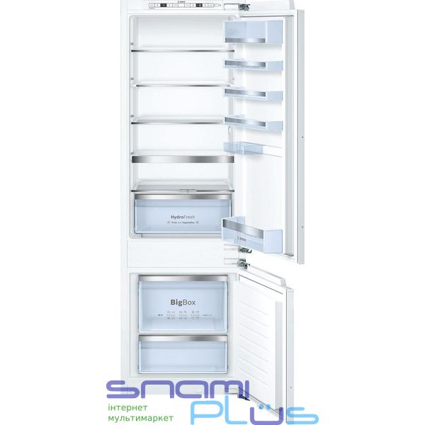 Холодильник встраиваемый Bosch KIS87AF30U, White, двухкамерный, общий объем 270L, полезный объем 209L/61L, 177x55x56 см 183586 фото