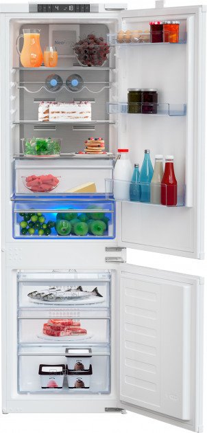 Холодильник вбудований Beko BCNA275E3S, White, двокамерний, загальний об'єм 275L, корисний об'єм 185L/69L, 177.5x54x54.5 см 183589 фото