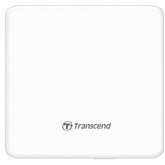 Зовнішній оптичний привід Transcend, White, DVD+/-RW, Ultra Slim, USB 2.0 (TS8XDVDS-W) 245785 фото