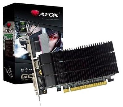 Відеокарта GeForce 210, AFOX, 1Gb DDR3, 64-bit, VGA/DVI/HDMI, 589/1040MHz, Silent, Low Profile (AF210-1024D3L5-V2) 208754 фото