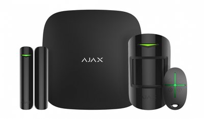 Комплект охоронної системи Ajax StarterKit 2, Black, GSM 3G/Ethernet/WiFi (000023479) 236027 фото